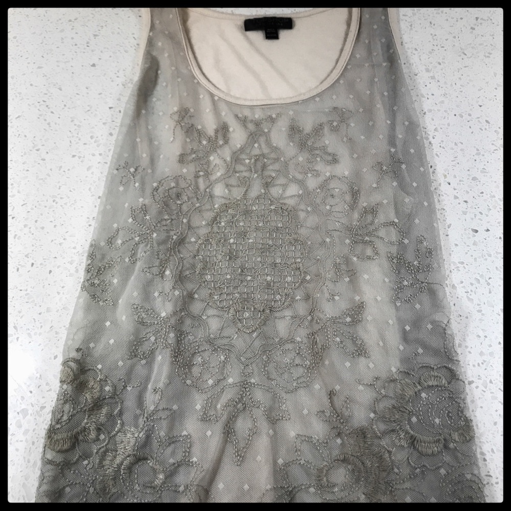 Topshop Off white tank